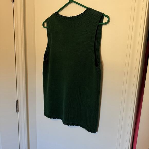 Capacity Vest Womens V-Neck Garden-Core Embroidery Buttons Cottage Core Small - Picture 9 of 11